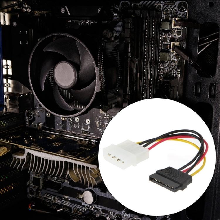 15Pin Female To 4Pin Male Extension Power Cable Desktop Computer HDD Hard Disk Power Supply Cable For PC Desktop