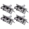 4pcs Multifunctional Auto Close Spring Door Hinges Spring Loaded Door Hinge 90 Degree Stay Opening Features for Various X3UC