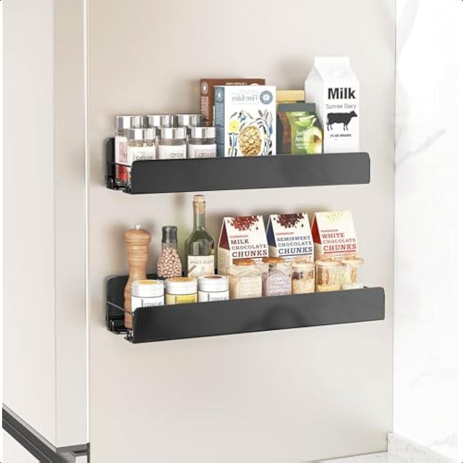 2 Pack Spice Rack Wall Mount for Home Kitchen Pantry Organizers and Storage