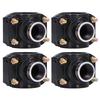 4 Sets Water Drain Saddle Plastic Pipe Additional Quick Connector Tee Kit G1 Female Thread