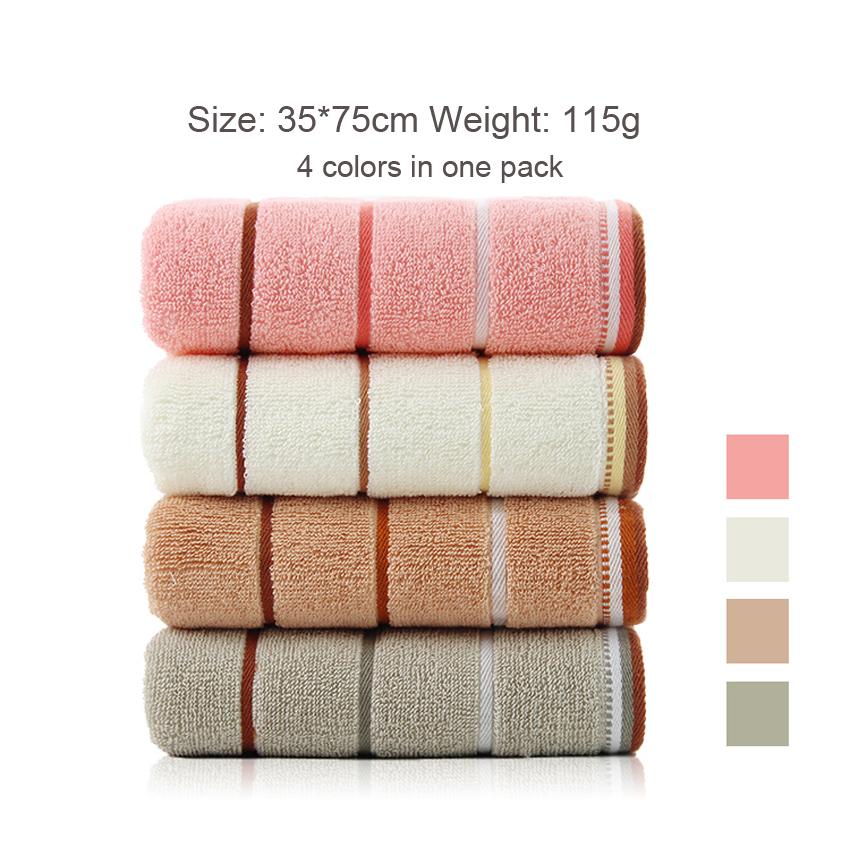 

4 шт./упак. полотенца для лица в горошек, полосатые хлопковые полотенца для дома, ванной комнаты, отеля, для взрослых и детей, салфетки для лица, салфетки для лица