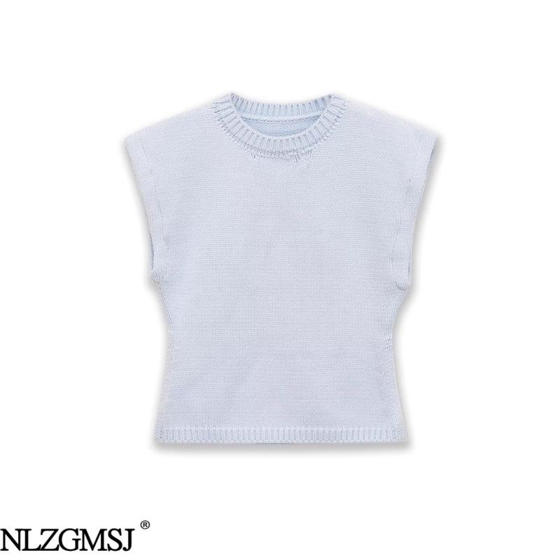 2026 Spring European & American Style Versatile Knit Shoulder Vest