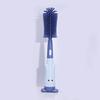3Pcs/Set Baby Bottle Brush Set Silicone Nylon Bristles 360 Degree Deep Cleaning Cup Brush with Rabbit Shaped Holder