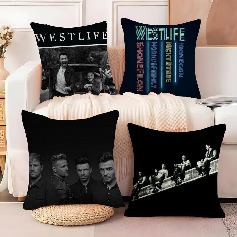 Cool WWestlife Cushion Cover Soft Plush Fabric DoubleSided Printed Sofa Cushion Cover for All Seasons Home Decor Gift