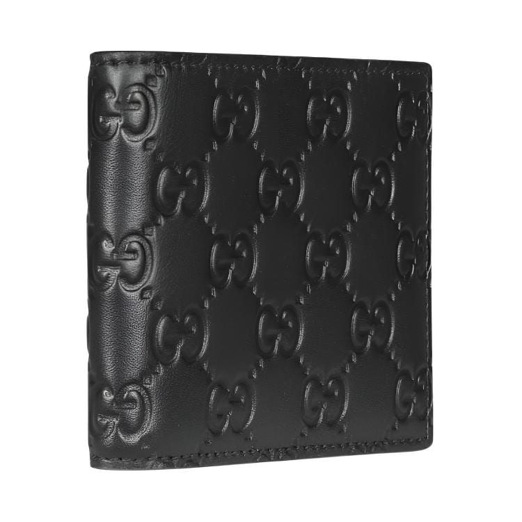 Gucci GG Emblem Cow Leather Wallet Men's Black 850175-AAFDV-1000
