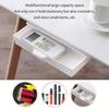 2Pcs Plastic Adhesive Under Cabinet Storage Boxes Under Desk Drawer Organizers Household Organization Tool