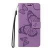 For iPhone 17 Pro Max Wallet Case Floral Butterfly Imprinted Leather Phone Cover Stand