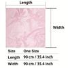 Solid Color Large Bandana Classic Satin Square Scarf Women Imitation Silk Neckerchief Windproof Shawl Head Wrap Hair Accessories