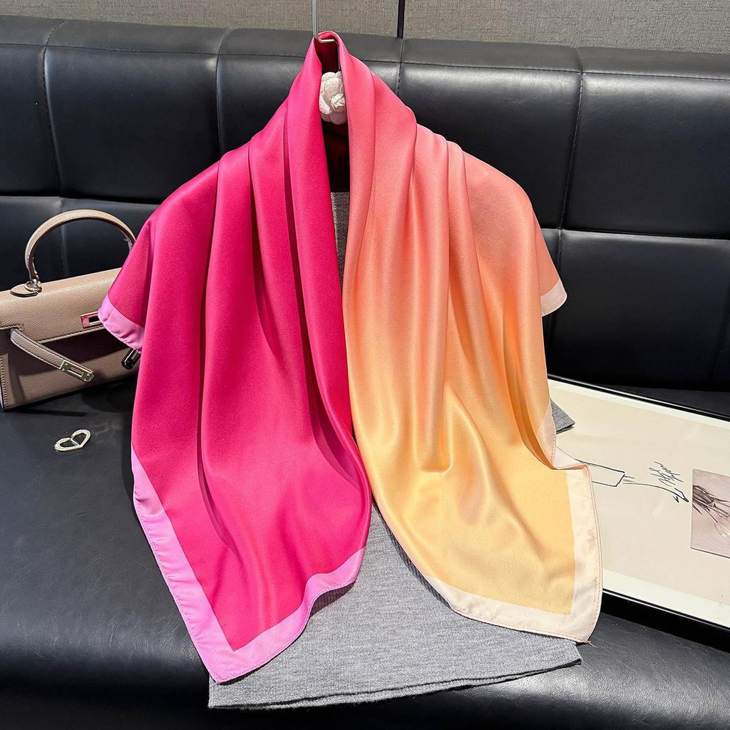 2025 Latest Fashion Spring Summer Women Print Headband Beach Chiffon Scarf Shawls Female Wraps polychrome Beach Sunscreen Hijab