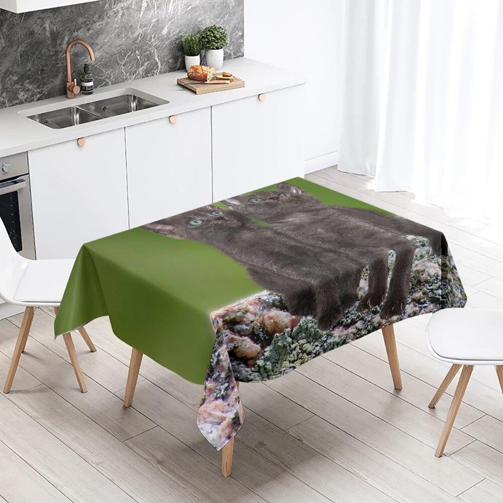 Afghan Hound Tablecloth Cute Animal  Camping  Party Restaurant Table Decoration Waterproof Home Decor