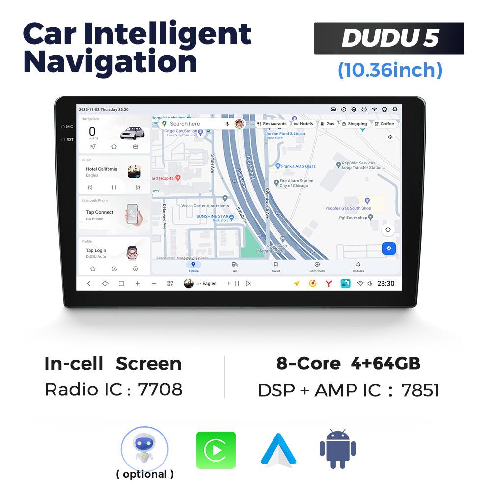DUDU7 Universal 9.5" 10.36" 11.5" 13 Inch Android Car Radio Stereo Multimedia Video Player GPS CarPlay Auto Intelligent Systems