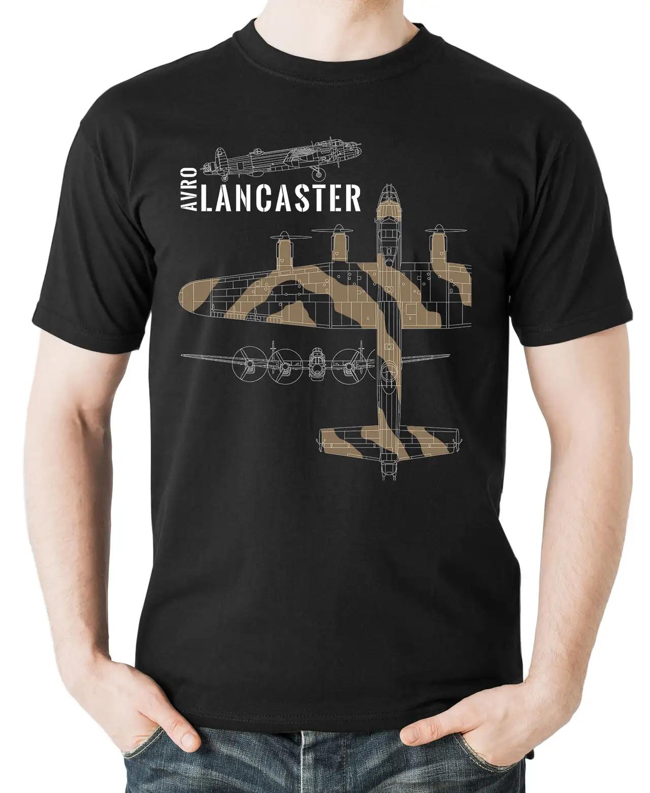 WWII RAF Avro Lancaster Heavy Bomber TShirt 100 Cotton ONeck Short Sleeve Casual Mens Tshirt Size S3XL S