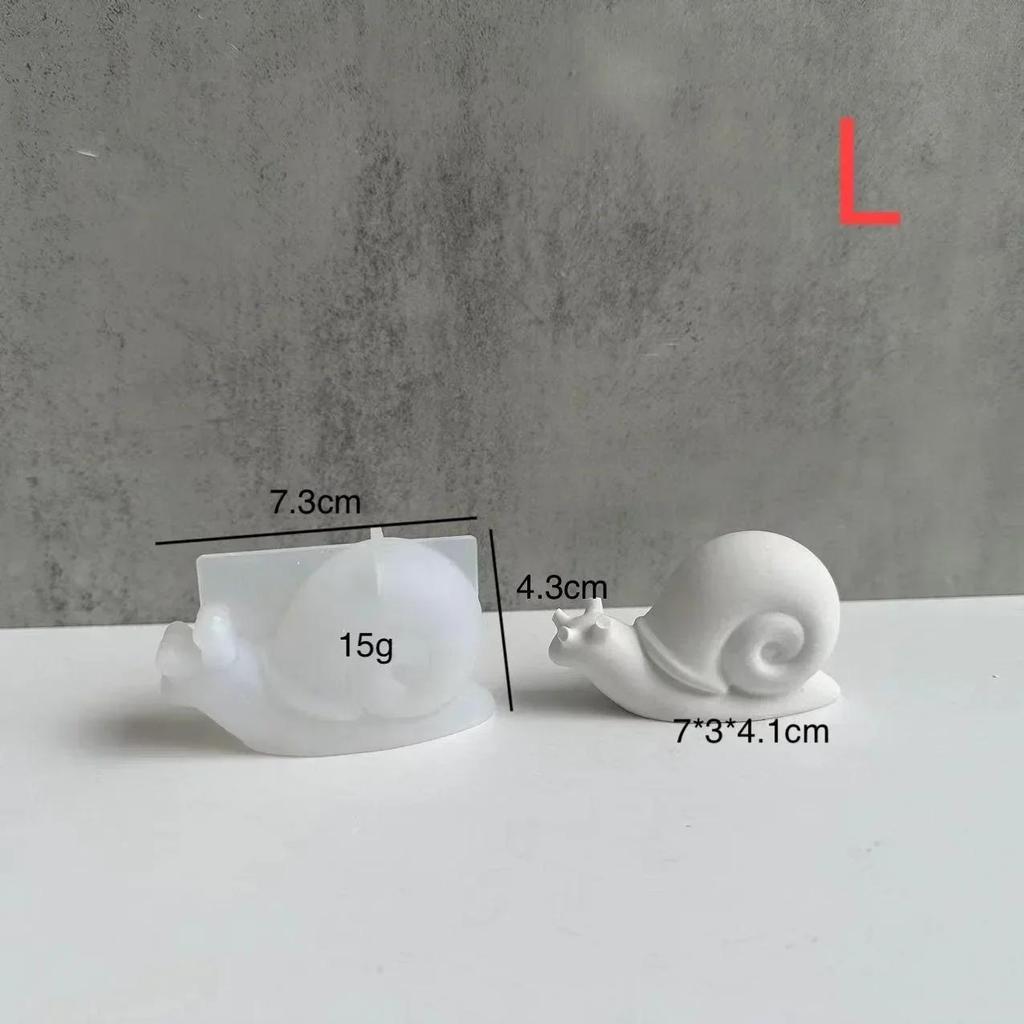 Crystal Epoxy Resin Mold Cute Snail Animal Silicone Casting Mold Snail Making Home Decor Plaster Mold