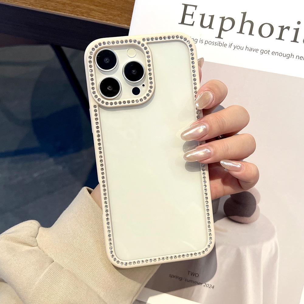 Applicable To iPhone11ProMax Diamond-encrusted Mobile Phone Case Transparent Back Plate Apple 11/11 Anti-drop Star Diamond Case