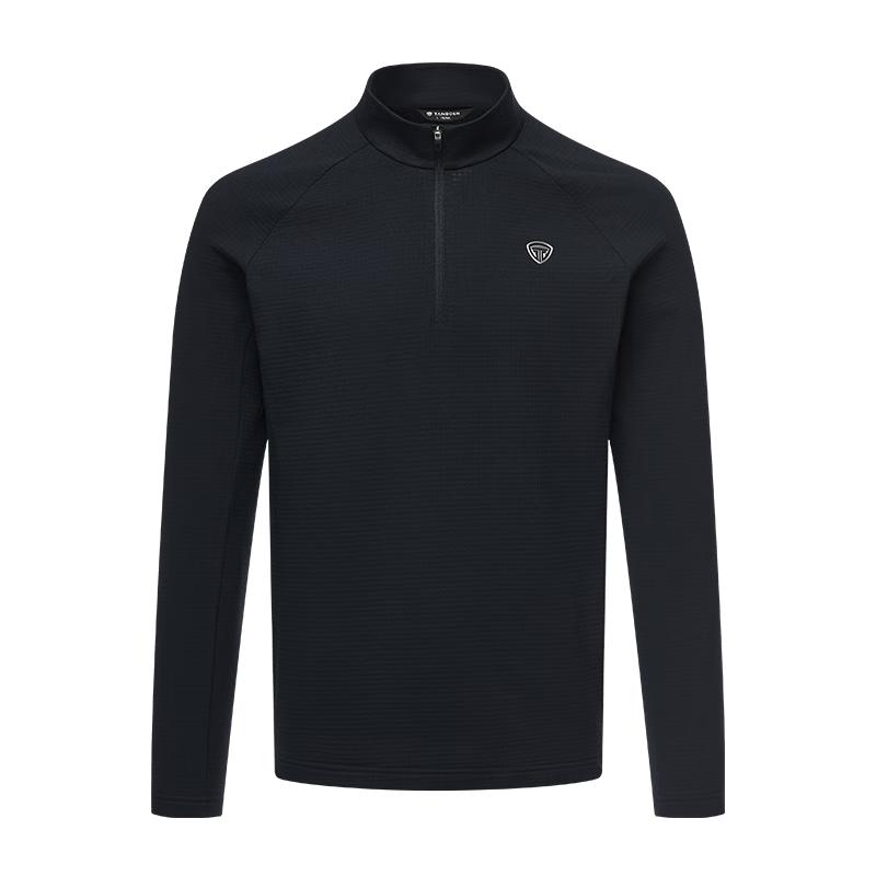 Tanboer Men s Solid Outdoor Breathable Stand Collar Long Sleeve Sweatshirt XL