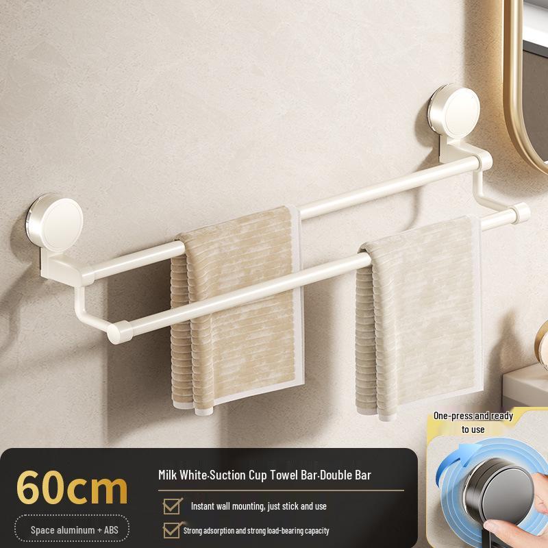 Bohrfreier Saugknopf-Handtuchhalter & Wandregal für Badezimmer