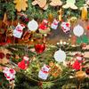 5-30PCS Christmas Push Bubble Keychain Fidget Toys Christmas Bell, Snowman, Santa Sensory Toys Fidget Keychain Christmas Gifts