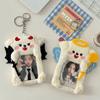 Angel & Devil Plush Card Holder: Korean Style Polaroid & Idol Photo Display Pendant for Couples