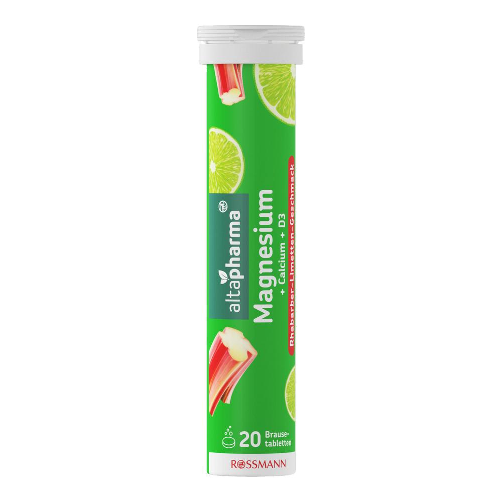Rothmans Altapharma Effervescent Vitamin Magnesium + Calcium + D3 Lime Flavor 20 Tablets