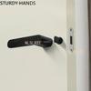 Bedroom Silent Magnetic Suction Door Lock Zinc Alloy Security Door Locks Indoor Wooden Door Handle Lockset Furniture Hardware