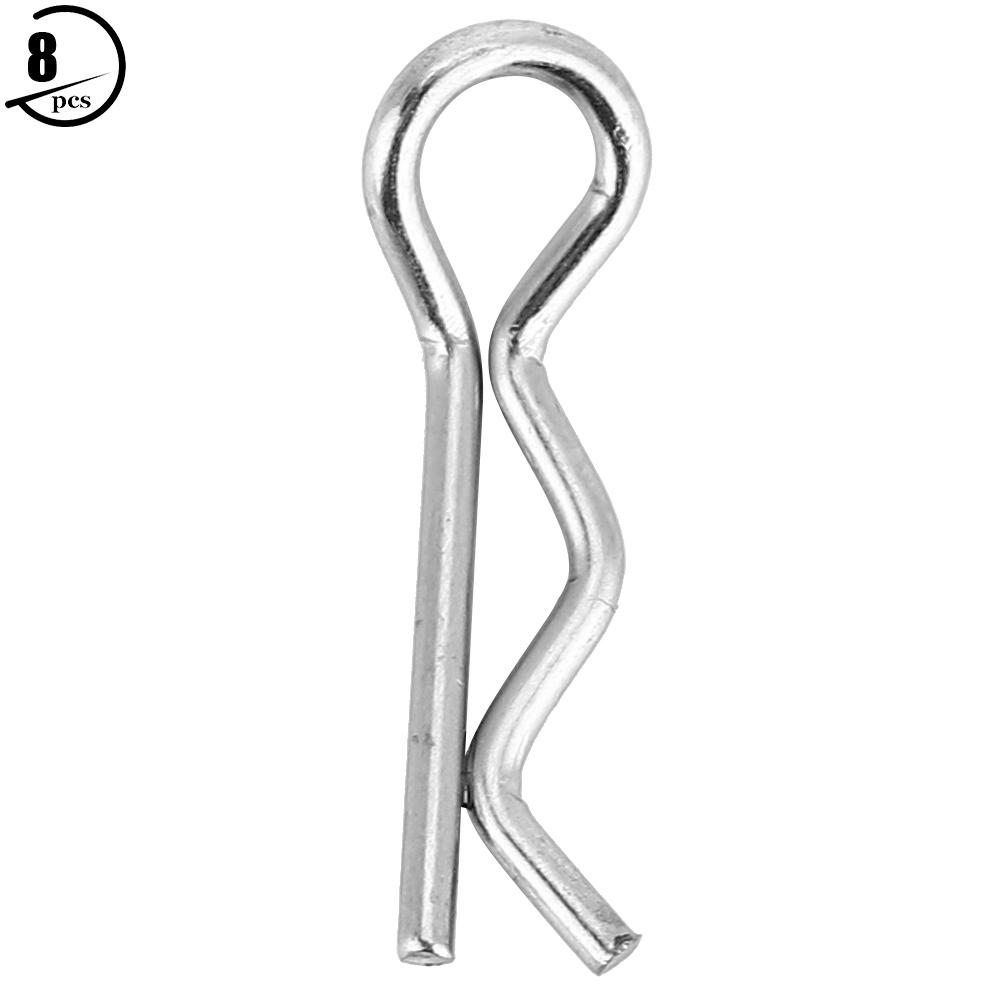

8 шт. Металеві кліпси для кузова з нержавіючої сталі для кузова радіокерованої машини, деталі вітрового хвоста