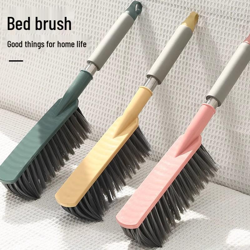 Multifunctional Soft Bristle Brush for Bed, Sofa, and Dust Removal with Long Handle.