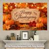 1 piece of 2D flat background fabricpumpkin pinecone maple leaf background fabric for creating an atmosphere of Thanksgivingzyc