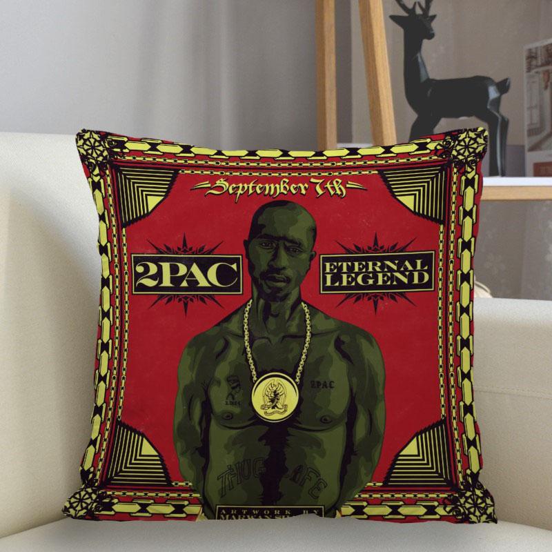 Musife New Custom 2Pac Tupac Pillowcase Sofa Decorative Cushion Cover Pillowcase Home Decor Drop Shipping