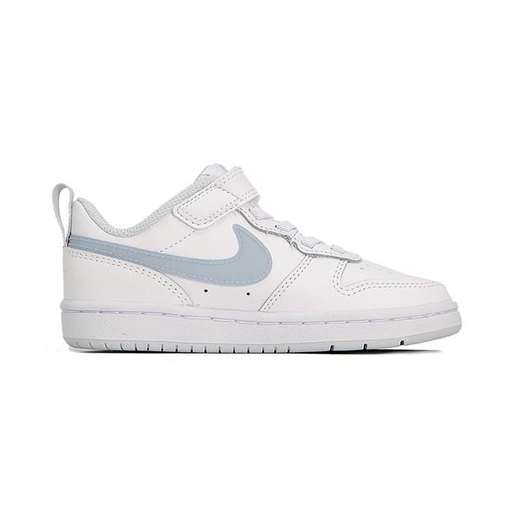 Nike Court Borough Slip Resistant Cushioning Abrasion Resistant Low top Kids' Skateboarding Shoes White Pink Blue DD3022-100