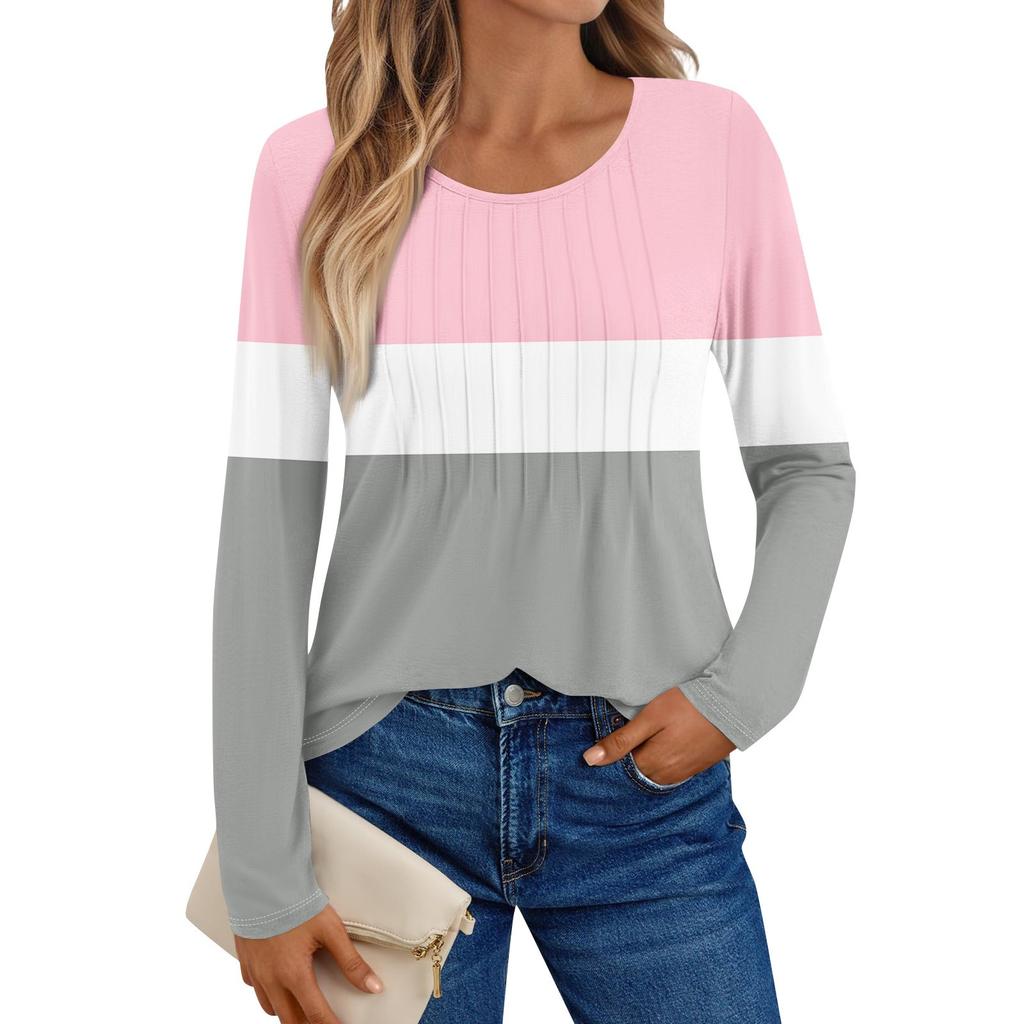 Damen Langarmshirts Grafik-T-Shirts Lässige Basic-Tops Pullover