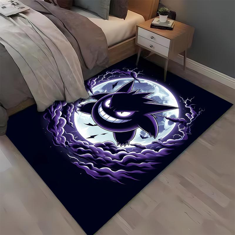 1PC Gengar Pattern Printed Rug Bedroom Living Room Anime Carpets for Girl Room Floor Mat Home Decor Non-Slip Rug Fast Shipping