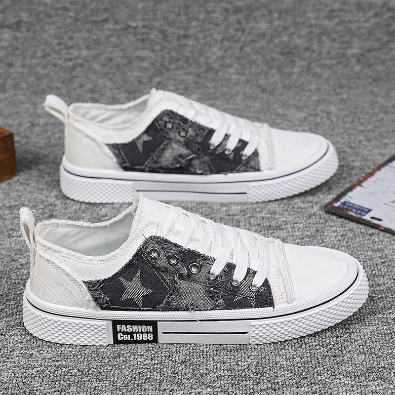 Ležérní plátěné tenisky pro muže mokasíny skateboard pánské podzimní tenisky odolné proti opotřebení sportovní a volnočasové módní nové