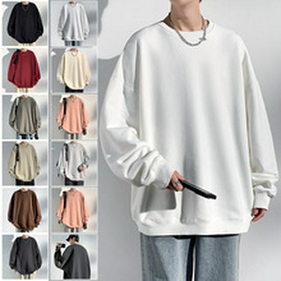 Men's 2026 Spring Hong Kong Style Loose Stand Collar Jacket for Trendy Couples and Students.