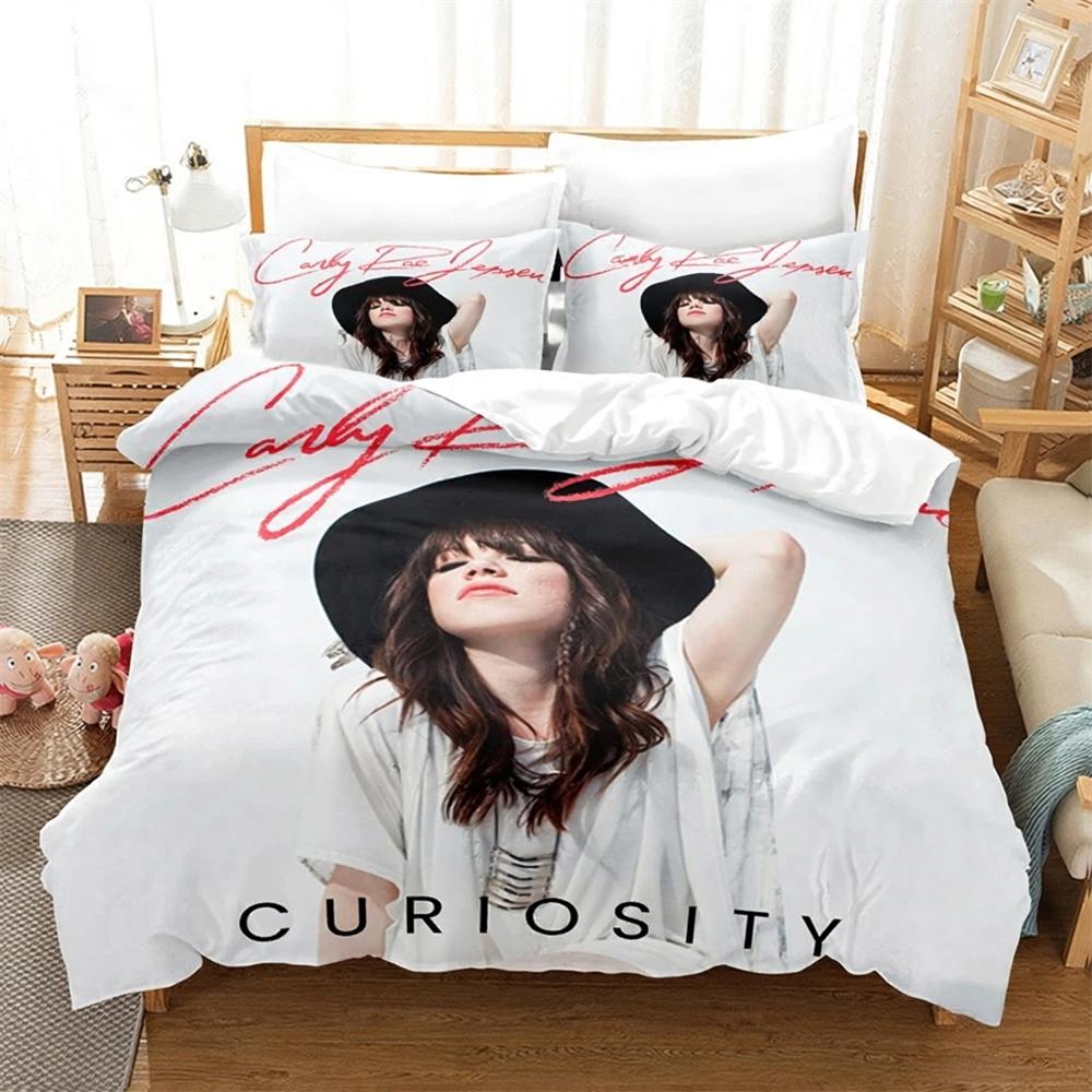 Singer Carly Rae Jepsen Bedding Set 3D Print Duvet Cover Pillowcase Single Twin Size Student Adult 2/3piece Set Home Decor