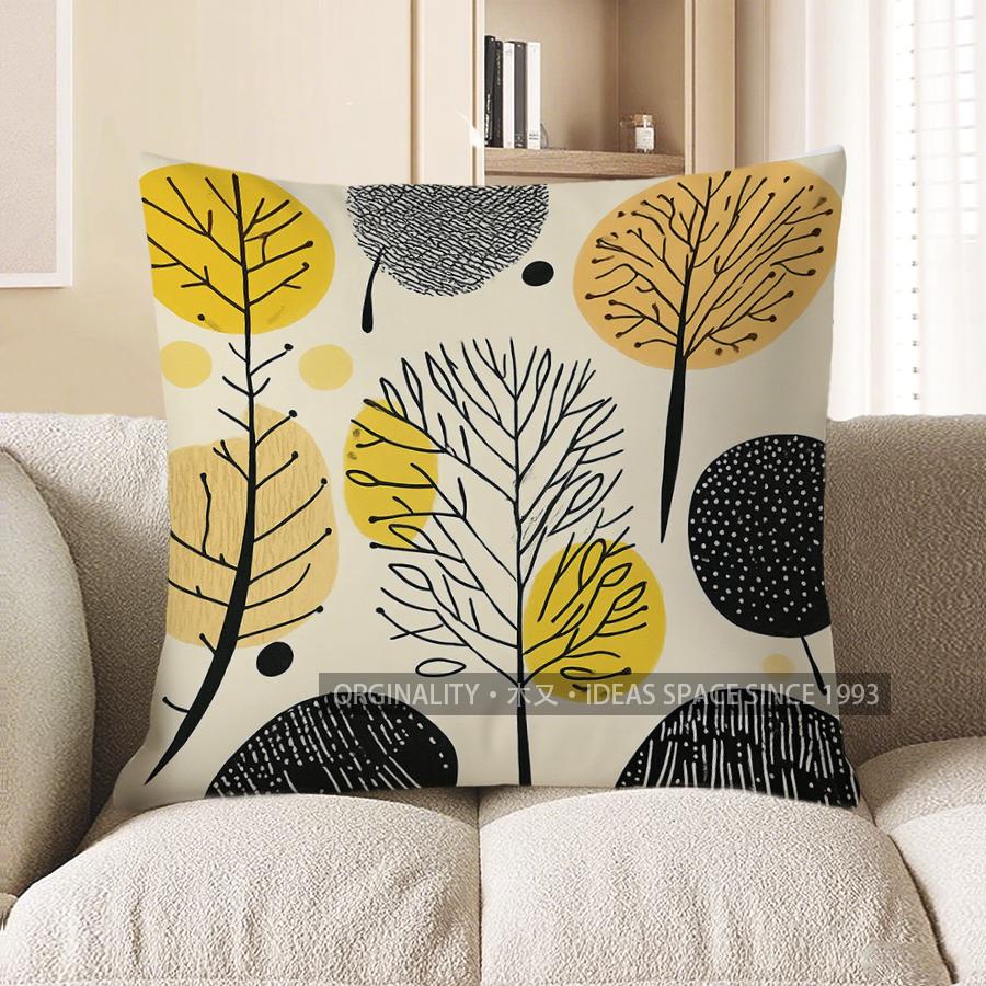 Home Decor Modern Floral Pattern Pillow For Home Decor Pattern Cushion Cover Suitable For Sofa Bedroom Car Pillow Cover