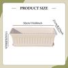 Flower Pot Window Box Flowerpot Rectangular Planter for Porch Garden Yard Outside