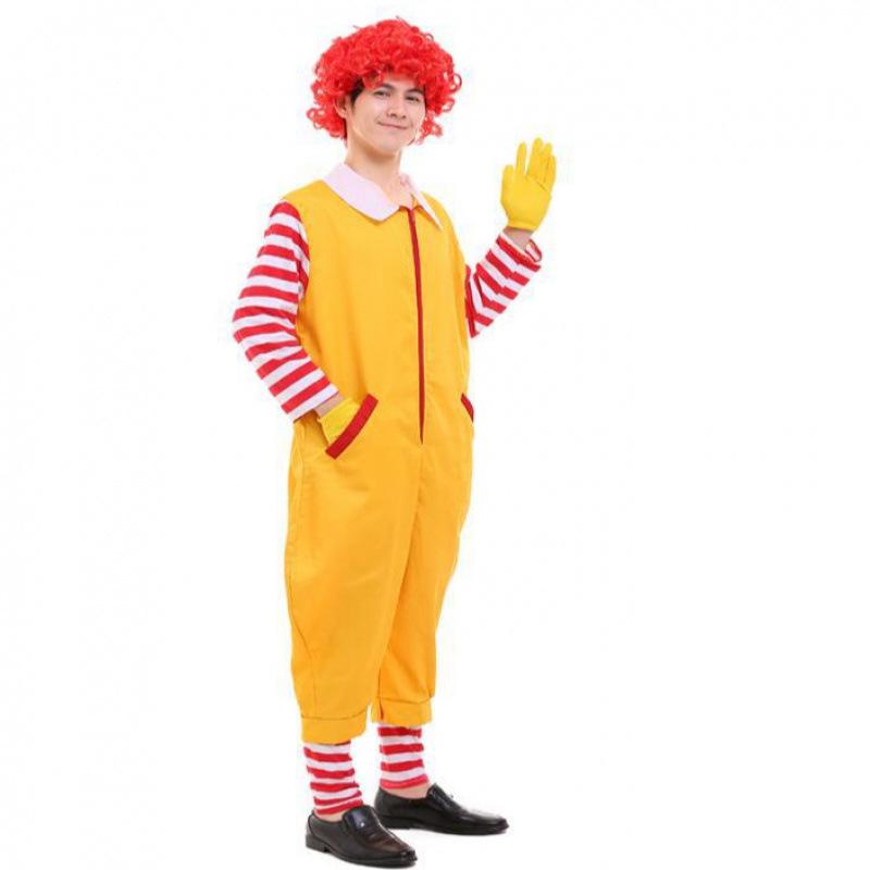 New Christmas Clown Costume for Kids Adults Family COS Play Halloween Party Outfit