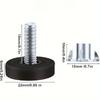 20PCS Stainless Steel Adjustable Leveling Furniture Legs - Heavy Duty Non-Slip Base for Tables/Chairs/Cabinets/Sofas