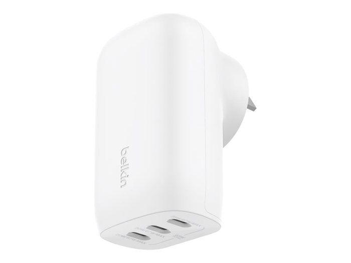 Belkin BoostCharge 67W 3-Port USB-C® Wall Charger White