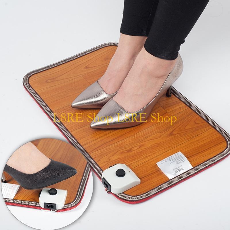 L8RE Foot Warmer Fast Heating Pad Floor Heating Pad for Under Desk Bed Office Home