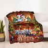 Christmas Joyful Gathering Customize Your Name Blanket Throw Personalized Blanket Durable Comfort Perfect for Nap Office Chair Bed for All Occasions
