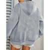 Autumn and Winter Women's Pink Hoodie Musical Notes and Heart Printed Casual Pullover Soft Four Seasons Comfortable