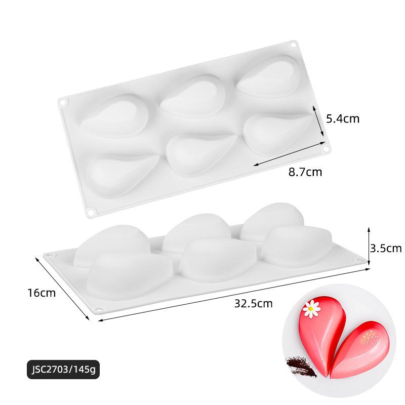 Heart Bow Moon Cloud Mousse Cake Mold Cherry Silicone Molds For Baking Pudding Dessert Chocolate Fruit Cake Decorating Tools