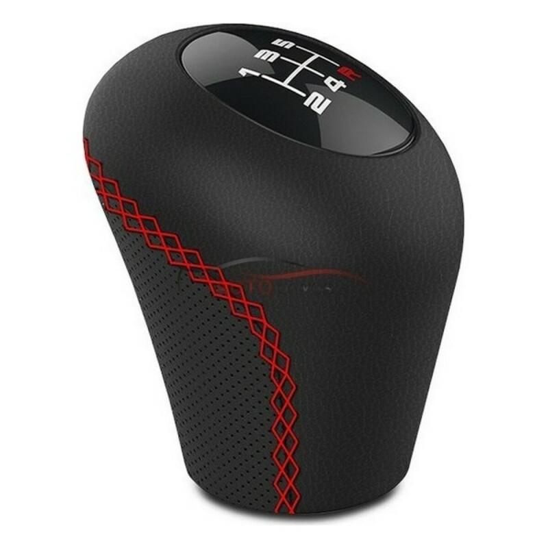 BC Corona-BC Corona Sport Gear Shift Knob Black/Red Leather