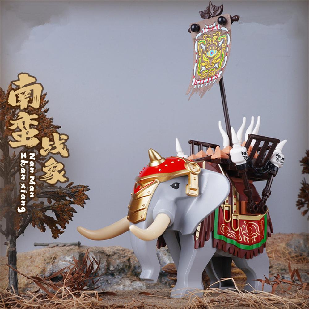 Animals Figures Zoo Elephant Model Assemble Building Blocks Kits Toys For Children Wild Animal Kids Gifts
