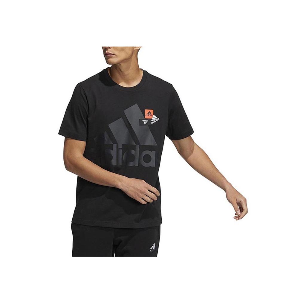 Adidas Mh Bp3 Tee with Alphabetic Logo Print, Round Neck, Short Sleeve Men Tops Black HN9043