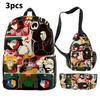 Dream Ena Bbq Children School Bag Set Pencil Case Durable Material Student Young