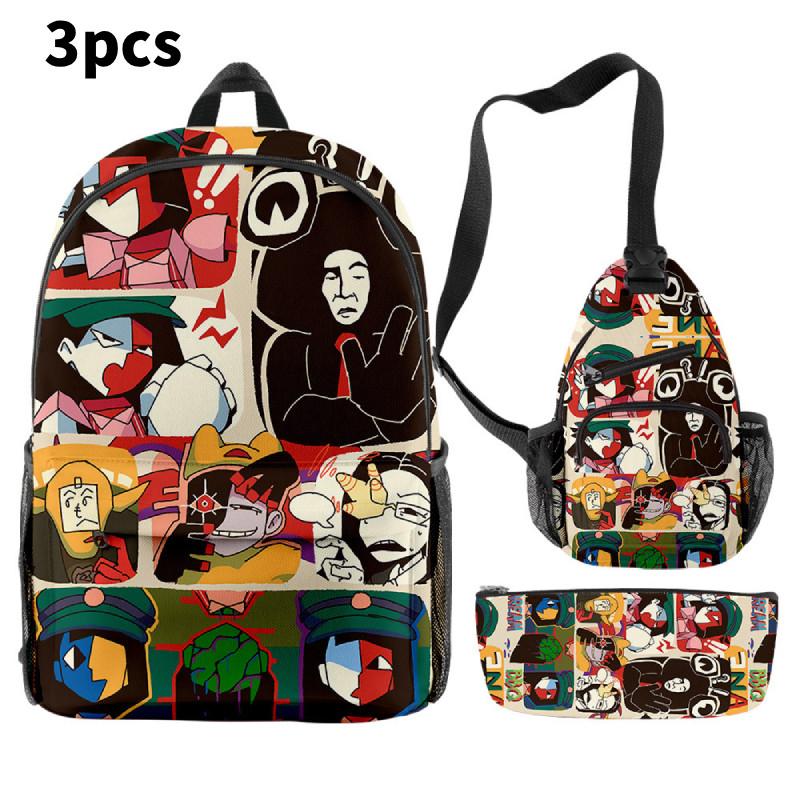 Dream Ena Bbq Children School Bag Set Pencil Case Durable Material Student Young