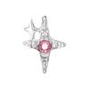 New Fashion Pink Heart Butterfly Starfish Bow 3D Crystal Charm Beads Accessories DIY Making Ring Necklace Bracelet Shiny Jewelry