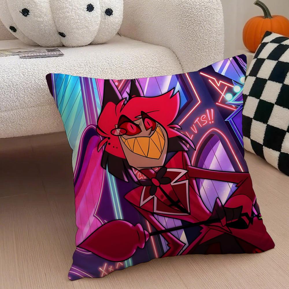 Edgy Musikalisch Schrullig Animiert HHazbin Hotel Kissenbezug Sofakissenbezug Versteckter Knopf Strapazierfähiges Polyester Stuhlkissen